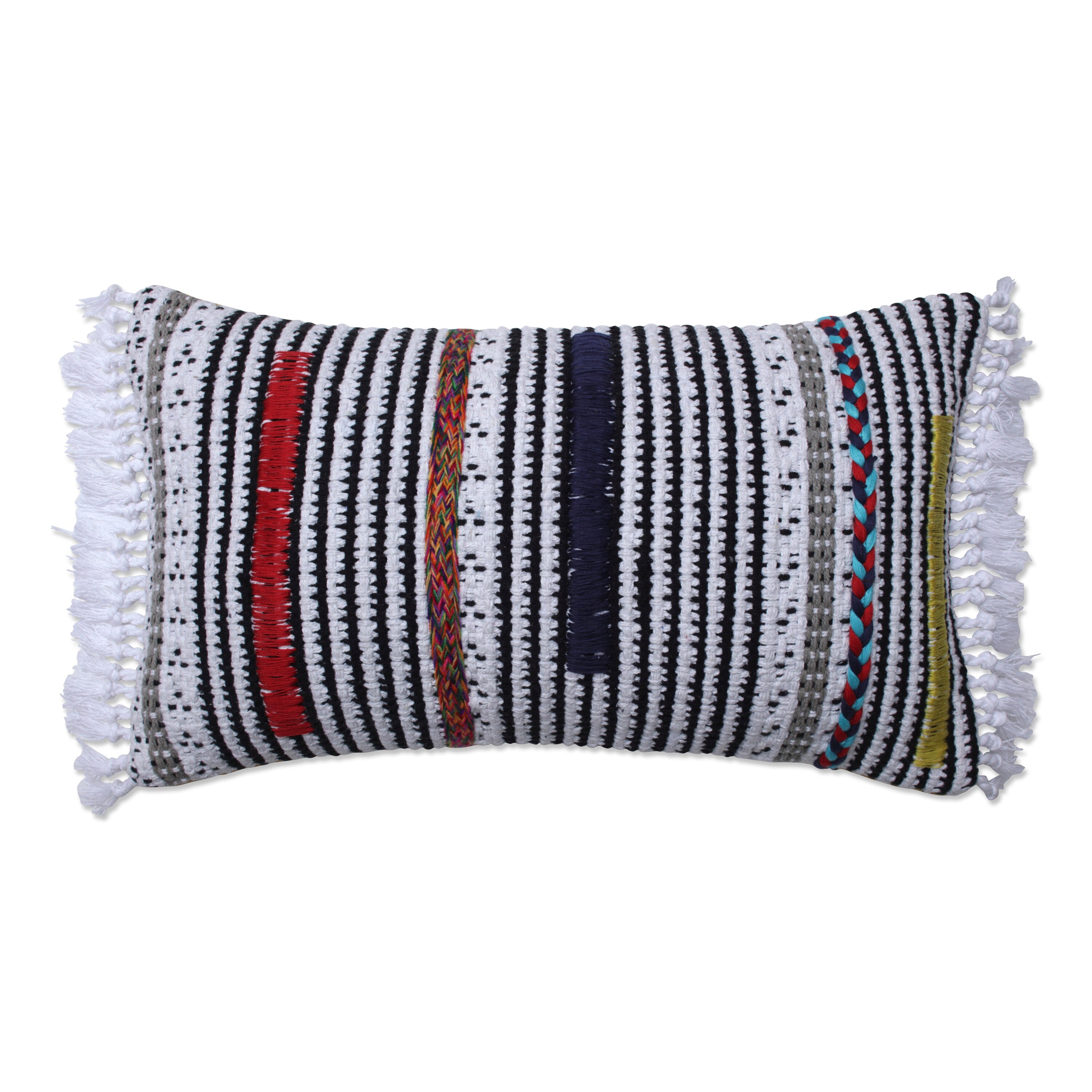 Pillow Perfect Indoor Cairo Off white Rectangular Throw Pillow 11.5 X 18.5 X 5