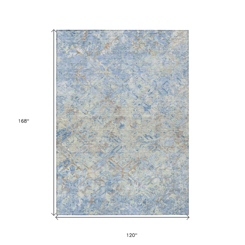 HomeRoots Geometric Transitional Rectangle Outdoor Rug