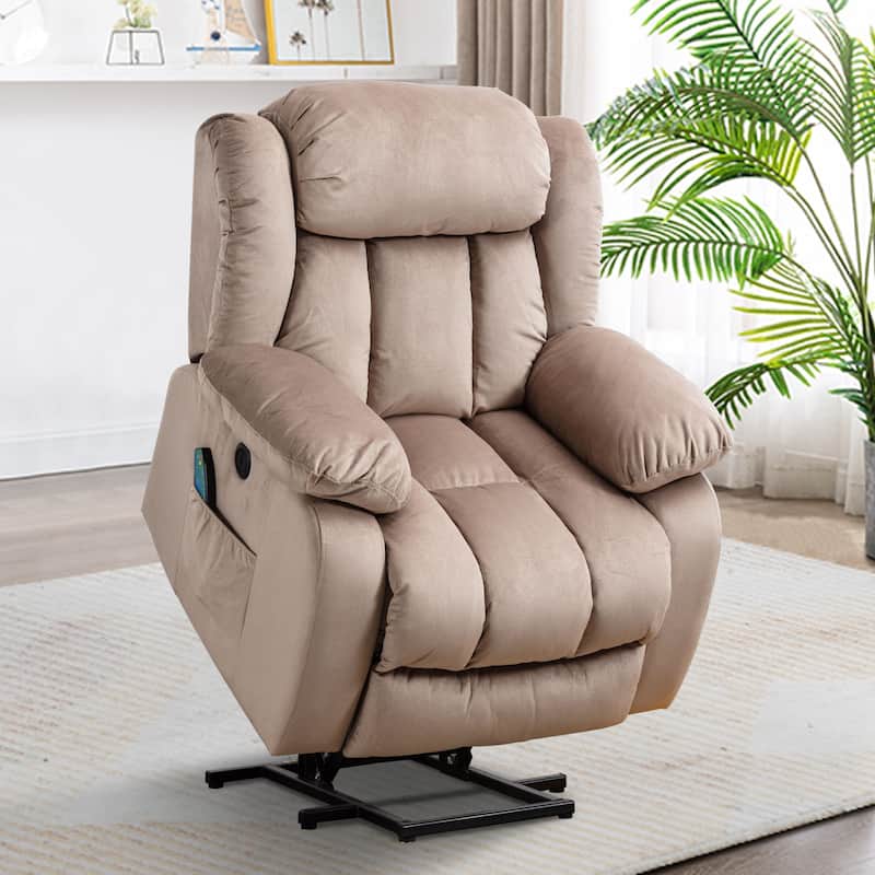 Heavy Duty Large Power Lift Recliner with Massage and Heating for Elderly