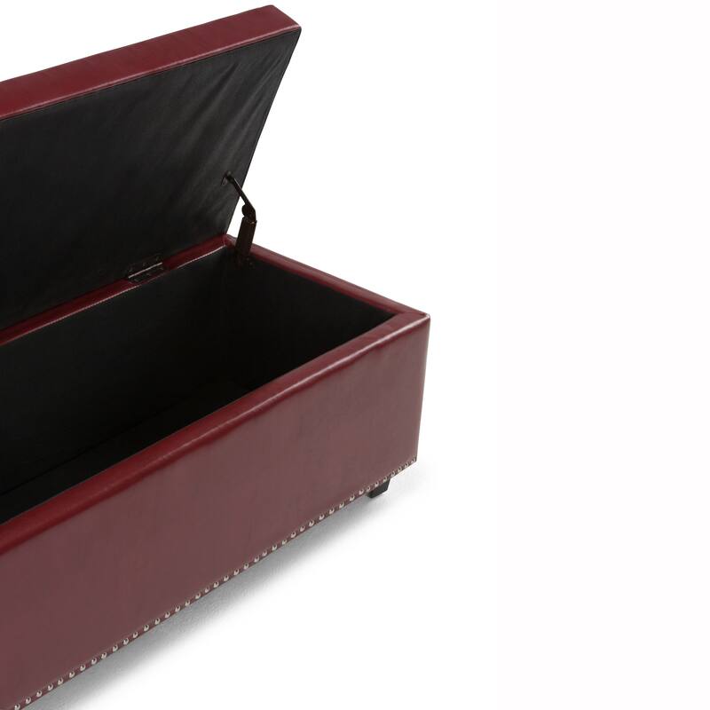 WYNDENHALL Springfield 48 inch Wide Rectangle Storage Ottoman