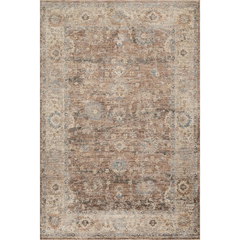 Nuloom Zerivah Traditional Vintage Floral Area Rug - 2' x 8' - Brown - Runner