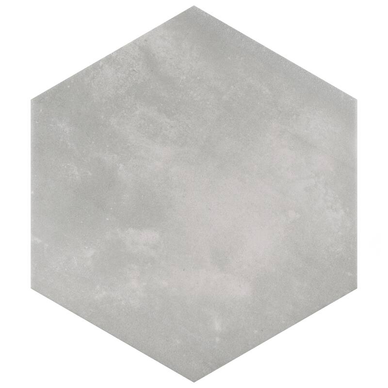 Merola Tile Horizon Hex Gris 7-3/4" x 9" Porcelain Floor and Wall Tile - Case (24 Tiles)