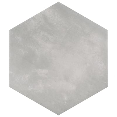 Merola Tile Horizon Hex Gris 7-3/4" x 9" Porcelain Floor and Wall Tile