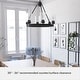 preview thumbnail 12 of 13, Hunter Hartland 6-Light Wagon Wheel Chandelier - Dining/Living Room, Kitchen Table, Entry - Farmhouse, Industrial, Transitional