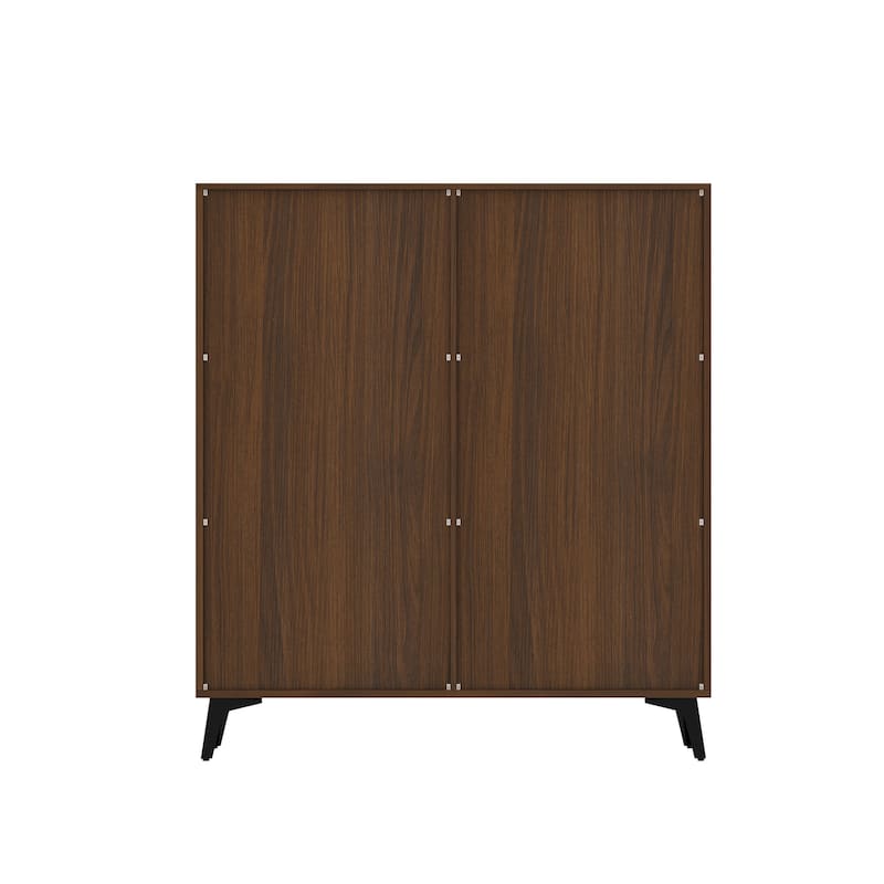 Vintage Sideboard Buffet Wooden Pantry Cabinet with Adjustable Shelves