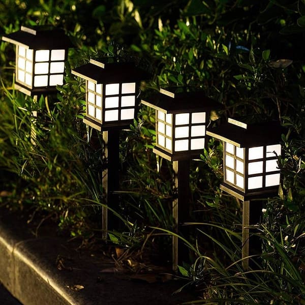 2pc Solar Power Pathway Lights Outdoor Garden Lights Solar Pathway Lights Outdoor Landscape Lighting Light For Lawn Patio Yard Overstock 28472787