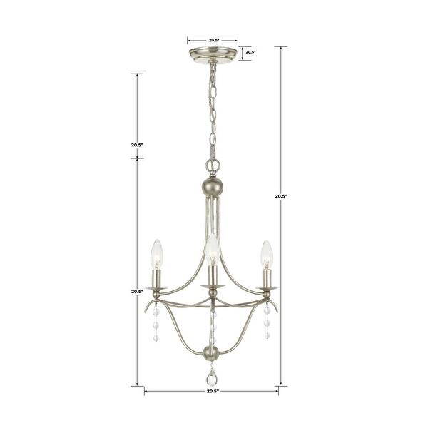 Crystorama Lighting Group Metro 3 Light Single Tier Chandelier