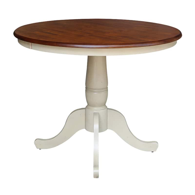 Copper Grove Karl 36-inch Round Top Pedestal Table - 29.1"H