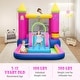 preview thumbnail 10 of 16, Costway 4-in-1 Kids Princess-themed Bouncer with Slide Basketball Hoop - Multicolor