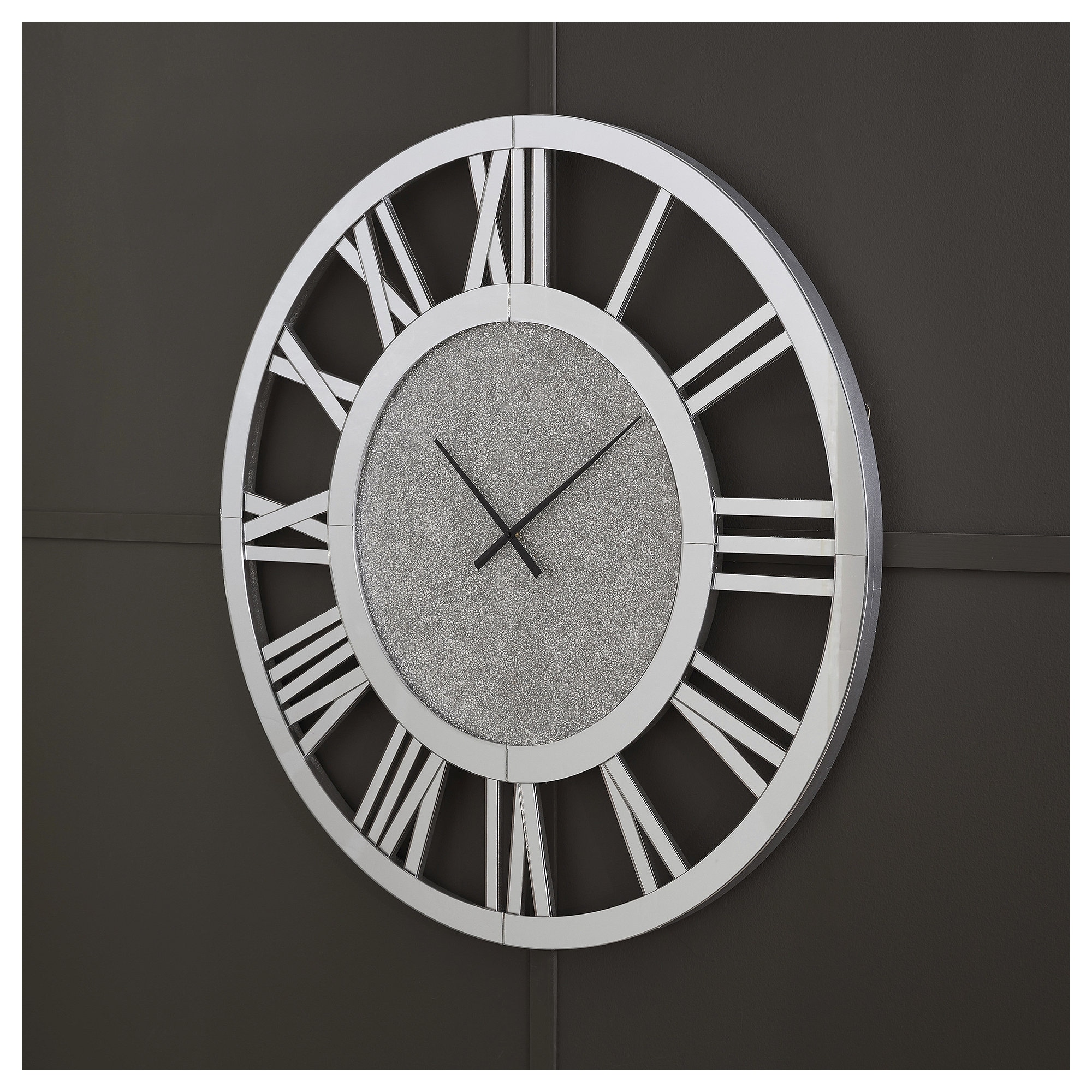 Signature Design by Ashley Reinport Gray Wall Clock - 39.38" W x 1.25" D x 39.38" H