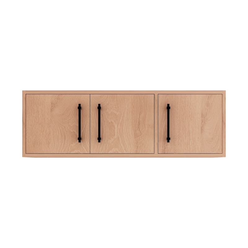 Victoria 42 Inches Top Cabinet Wall-Mounted (Right) - Oak Finish - Red Oak