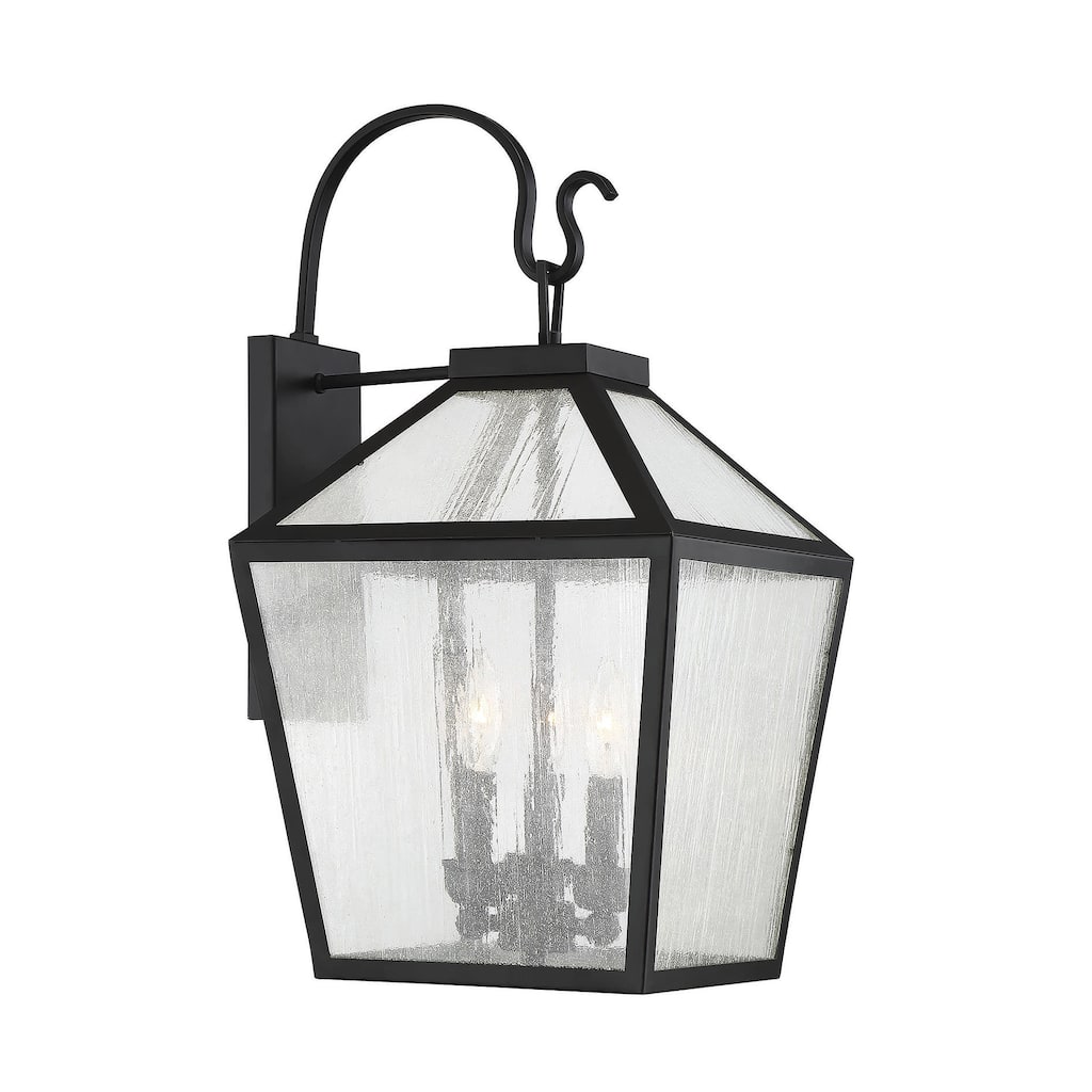 Savoy House Woodstock 3 Light 24" Tall Outdoor Wall Sconce with a