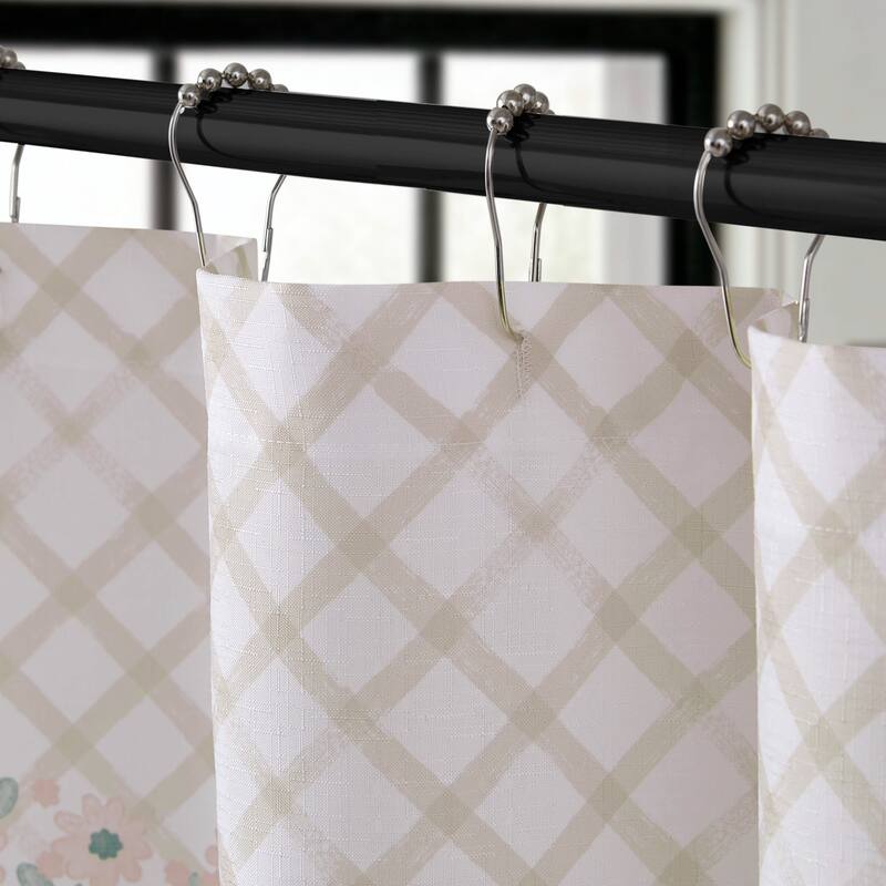 Jessica Simpson 13-Piece Shower Curtain and Hooks Set