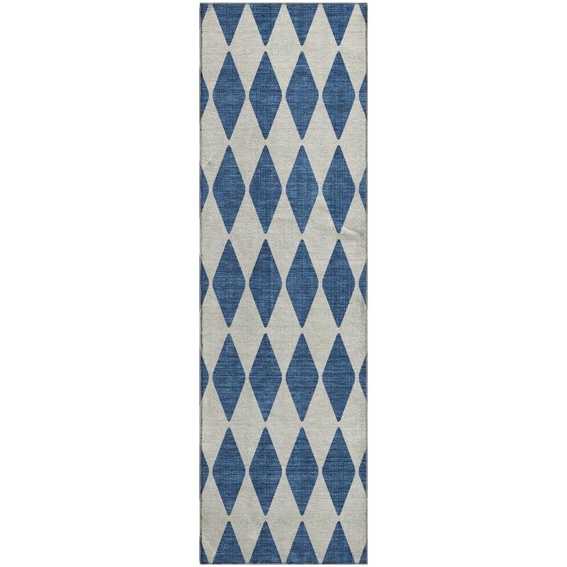 Premium Washable Super Soft Modern Diamond Mayfield Rug