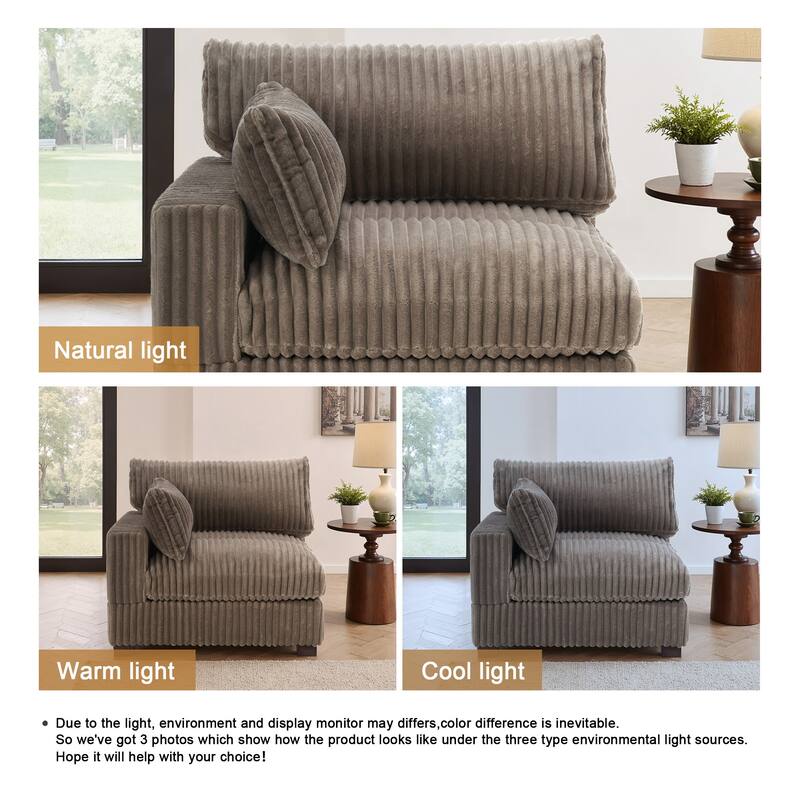 Plush Faux Fur Accent Sofa Chair