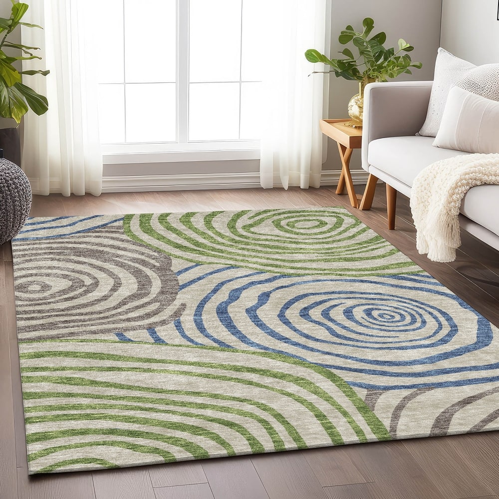 Premium Washable Super Soft Modern Mesmerize Mayfield Rug