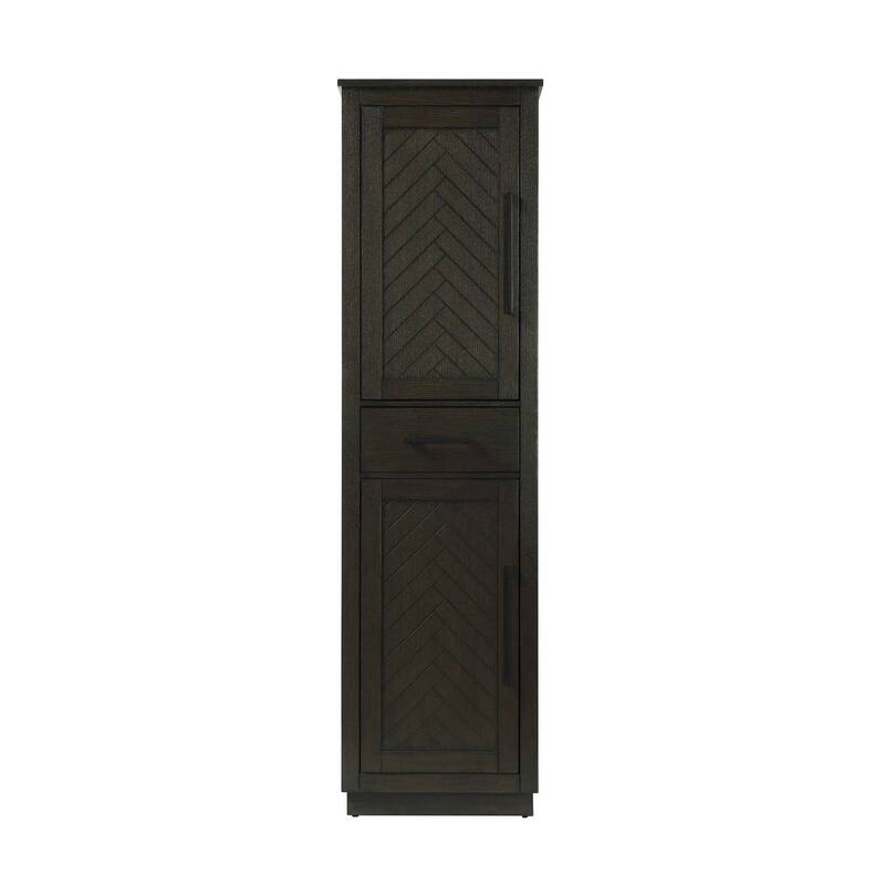 Raphael Bath Storage Cabinet (16-28 In.) - Chocolate Oak - 20"