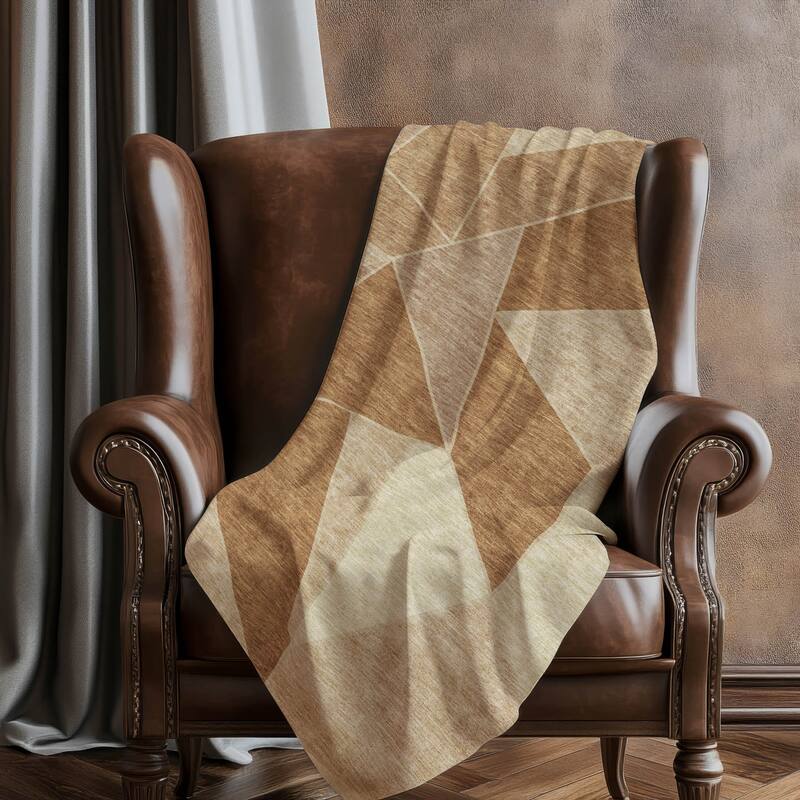 Premium Machine Washable Modern Contemporary Sherpa Throw Blanket