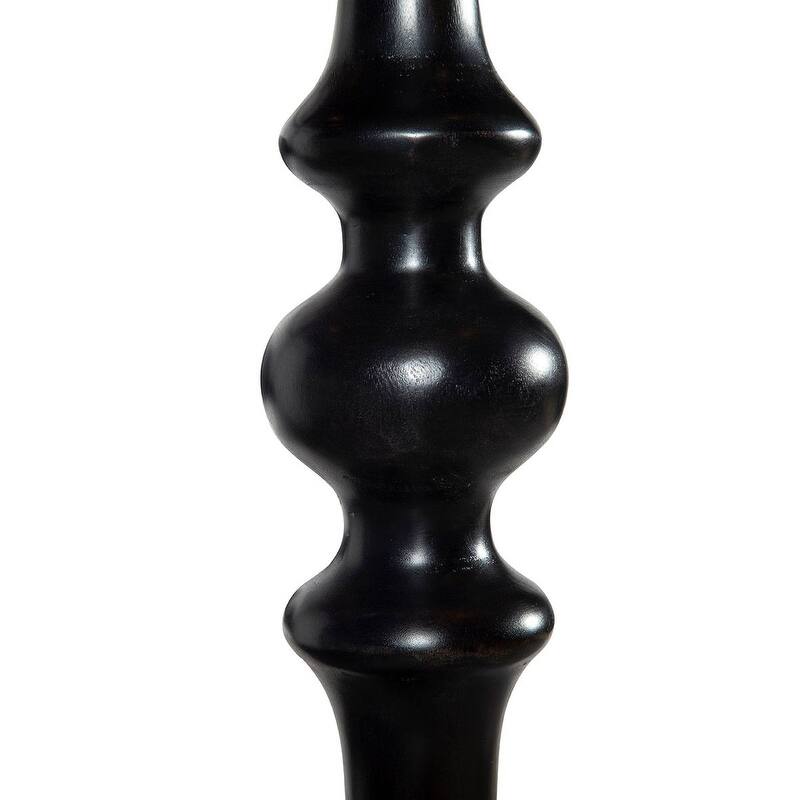 Furniture Classics Paul Black Mahogany Four Poster King Bed Turned Legs