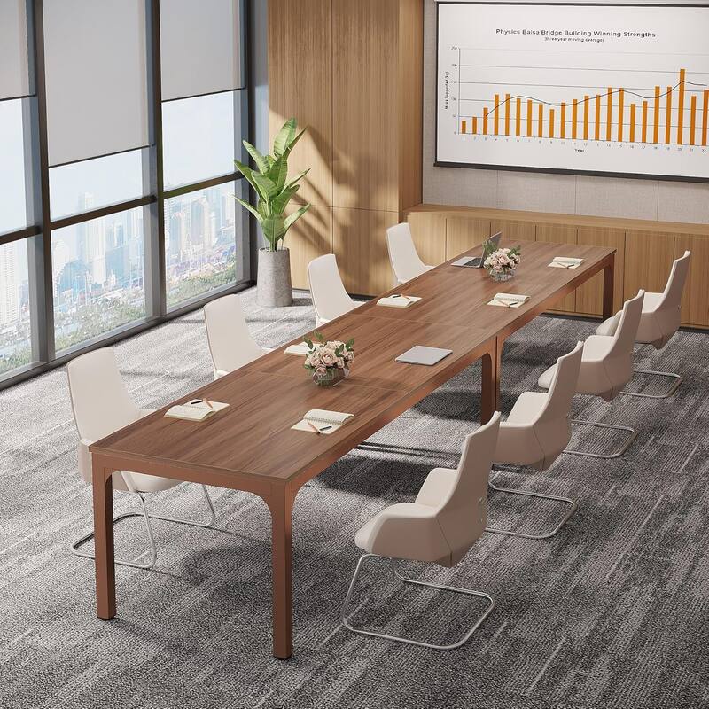 78.74" Large Rectangle Conference Table/Desk, Modern Seminar Meeting Table, Business Tables for Boardroom & Office