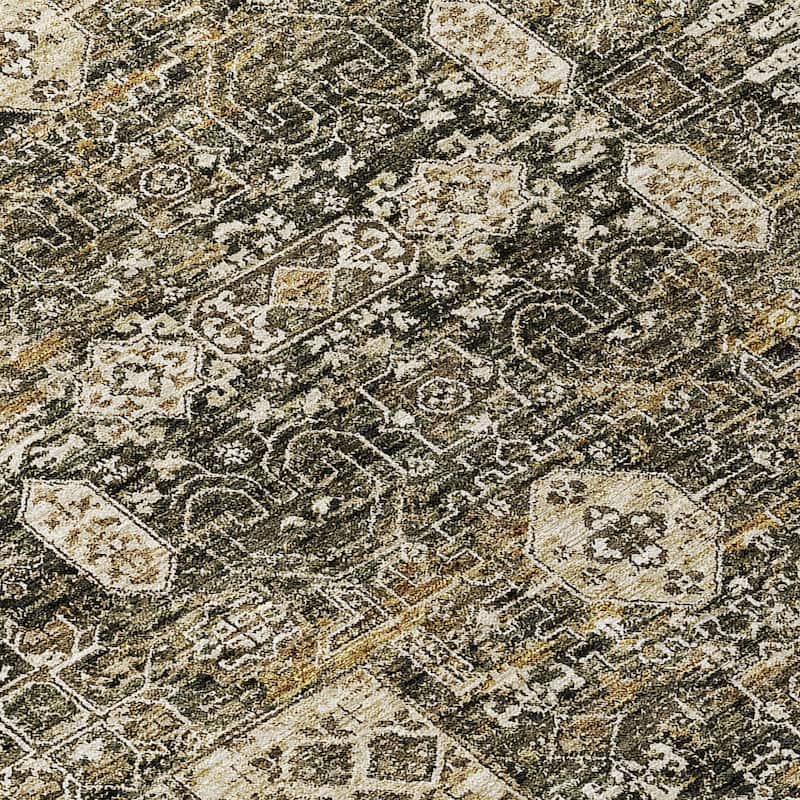 HomeRoots Oriental Transitional Rectangle Outdoor Rug