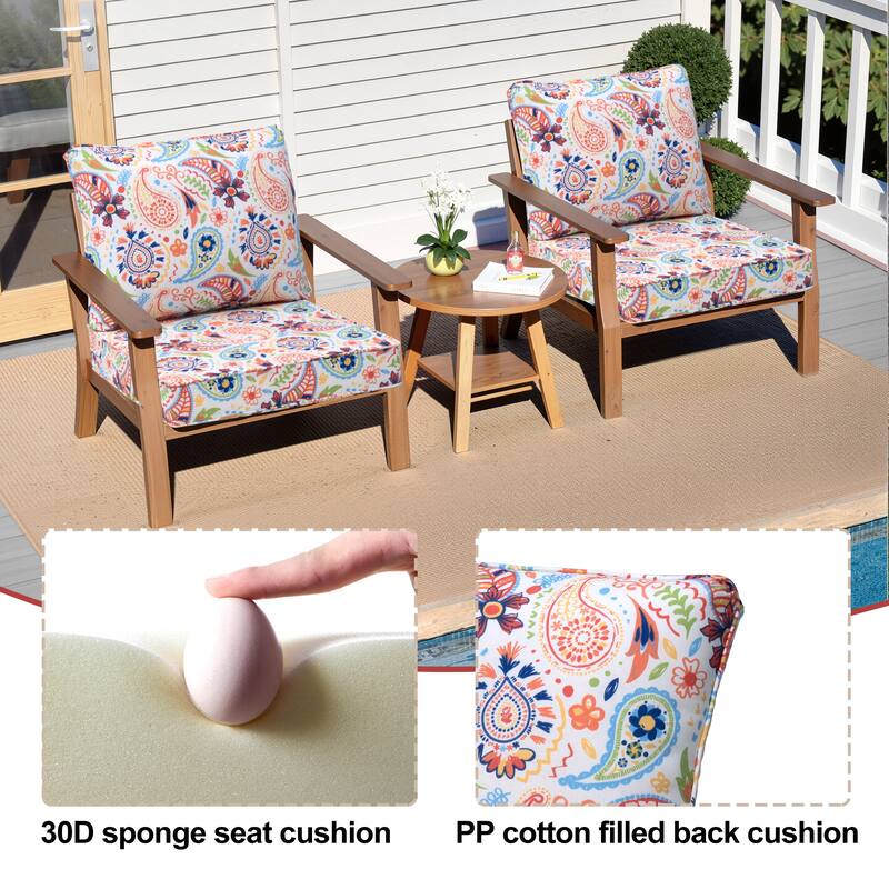 Crestlive Outdoor Deep Seat Cushion Set