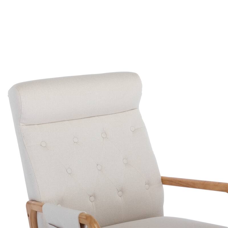 Rocking Armchair With Ottoman for Living Room