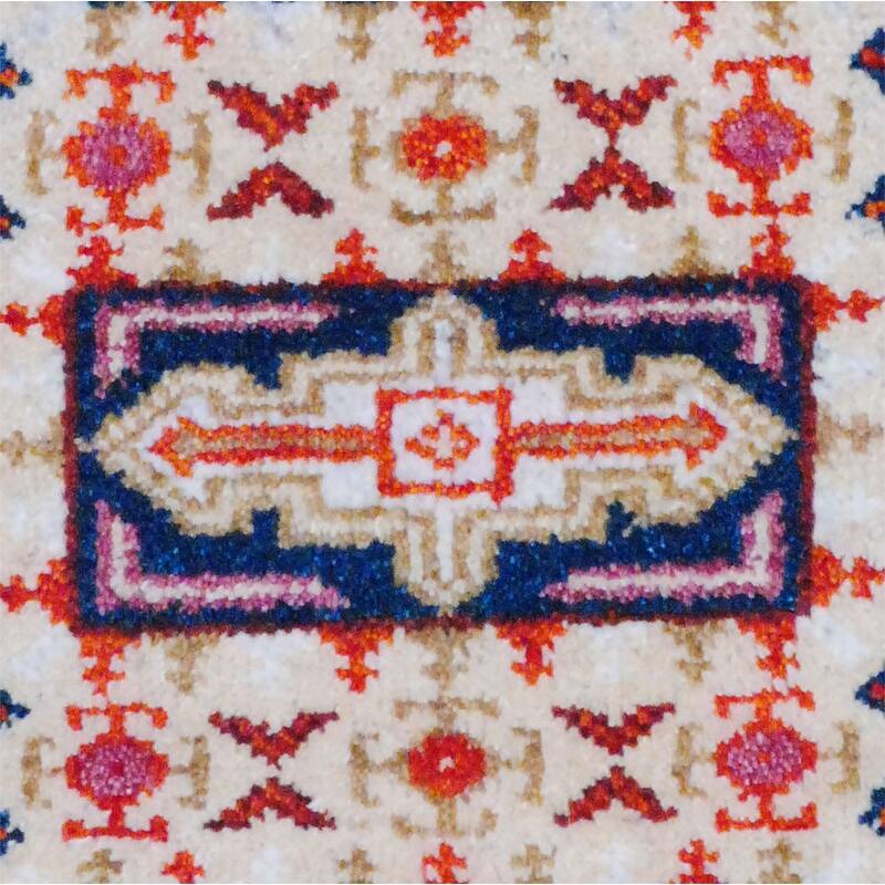 HERAT ORIENTAL Handmade Kazak Wool Rug - 2' x 3' - 2' x 3'