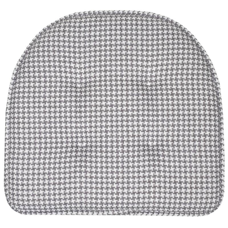 Houndstooth U-Shaped 16" x 17" Memory Foam Chair Pad