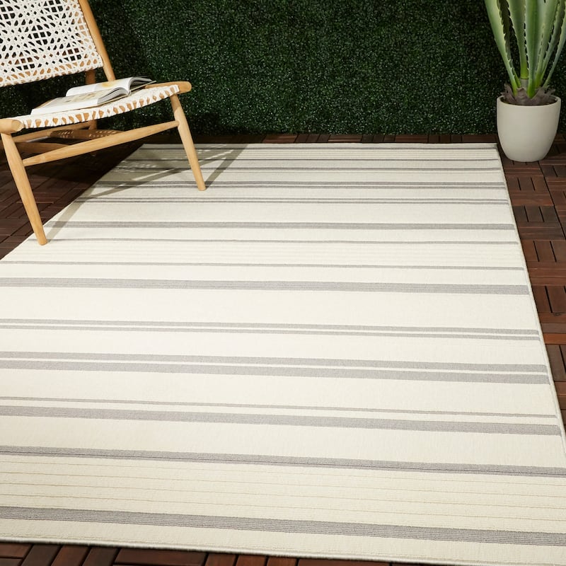 Antonin Striped Indoor/Outdoor Area Rug