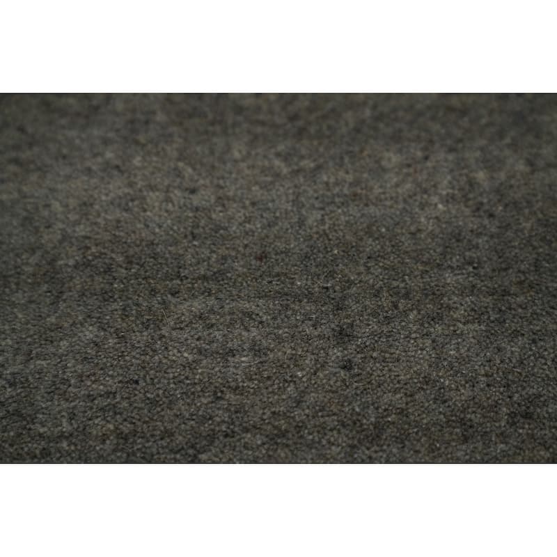 Hand Knotted Oriental 100% Wool Carpet Tribal Animal Pictorial Greys & Charcoal Gabbeh Area Rug - 10' 1'' X 8' 3''