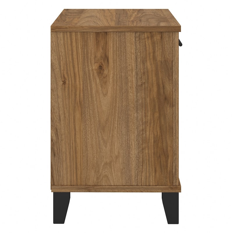 Transitional Grey Ash Nightstand
