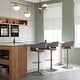 preview thumbnail 37 of 43, WYNDENHALL Calinda Mid Century Modern 33 inch Adjustable Swivel Bar Stool Light Grey