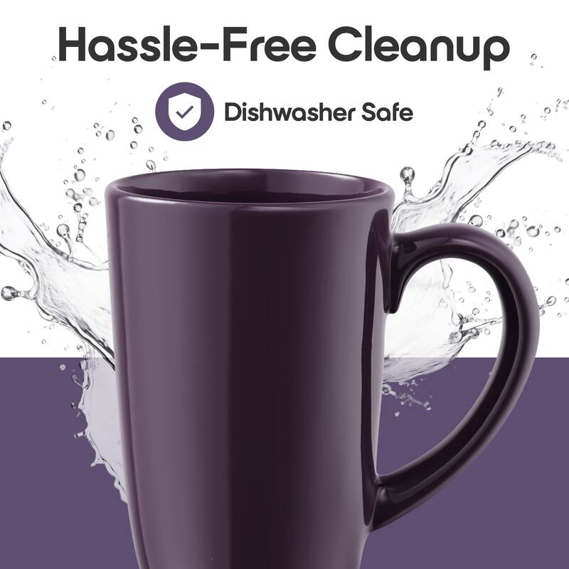 Omniware Teaz Cafe 18 oz Mug with Matte Finish - 3.5" D x 7.75" H