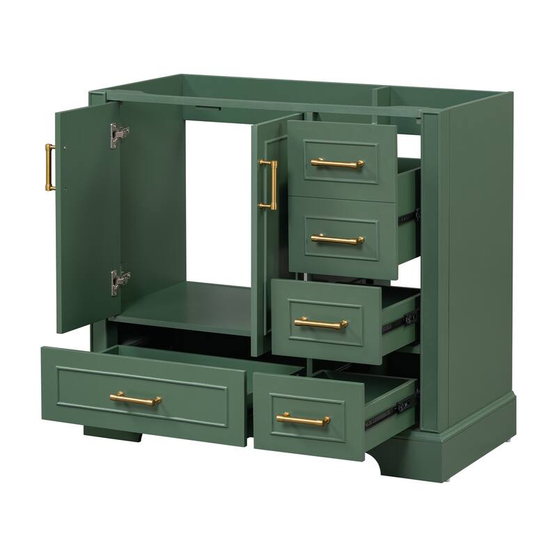 36-inch Traditional Bathroom Vanity with Four Drawers