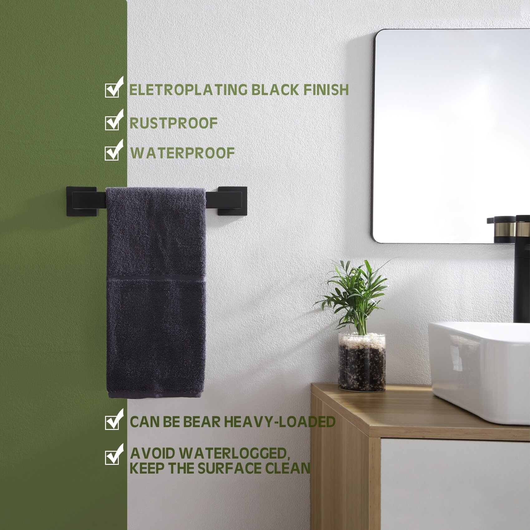 12 inch 2025 hand towel bar
