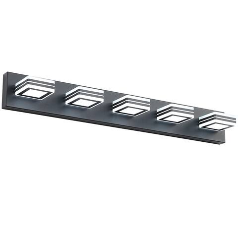 Acrylic Matte Black Bathroom Vanity Lights