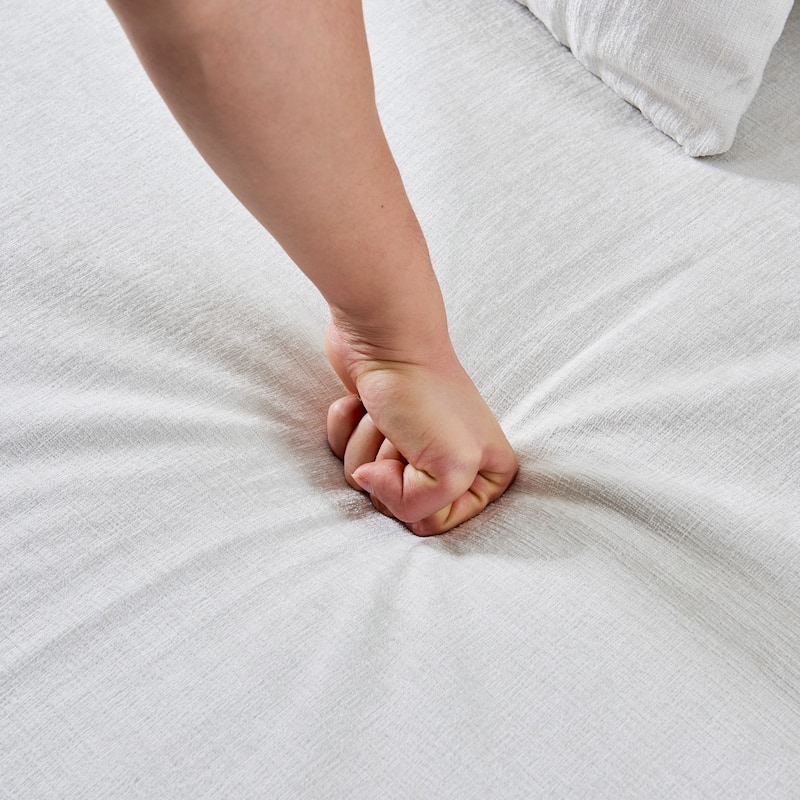 111.02" Curved Chenille Sectional Sofa, No Assembly Required