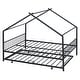 preview thumbnail 17 of 28, Full Size Metal House Bed with Twin Size Trundle