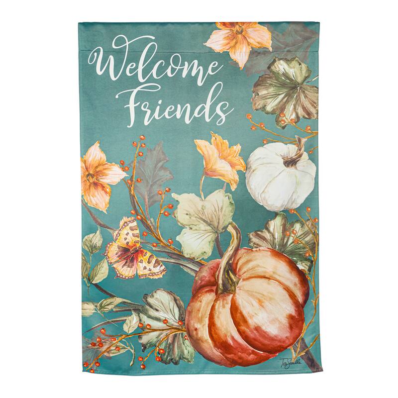 Autumn Vines House Suede Flag