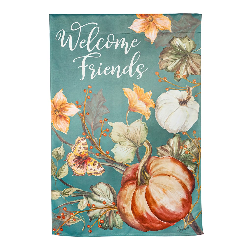 Autumn Vines House Suede Flag