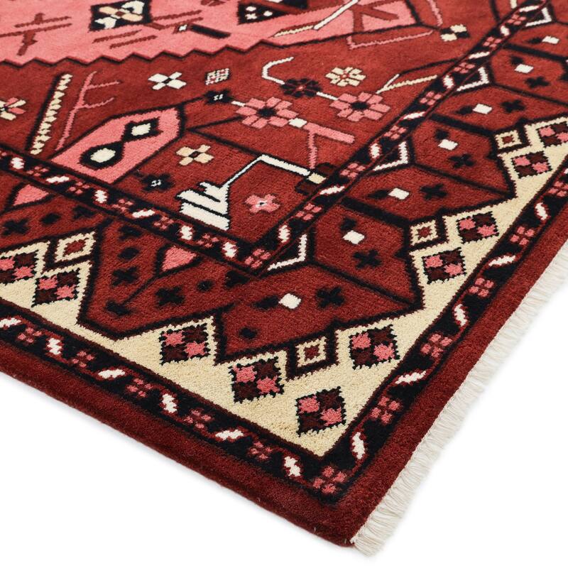 Overton Handmade Boho Southwestern Area Rug
