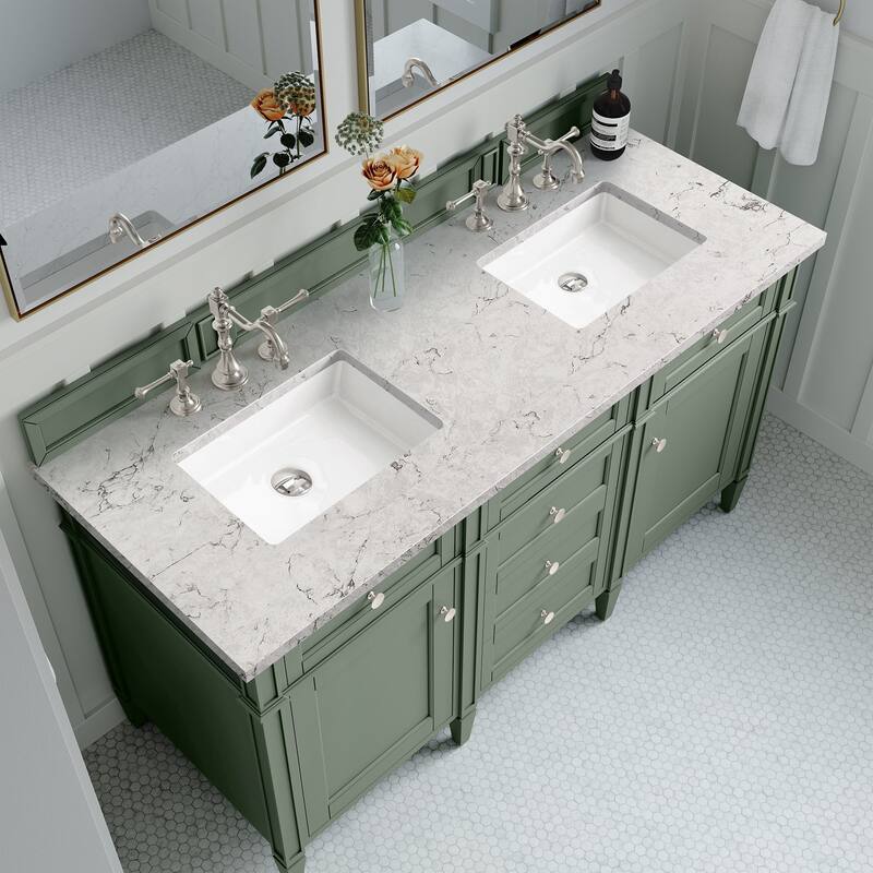 James Martin Vanities 650-V60D-FEJP Brittany 60" Free Standing Double