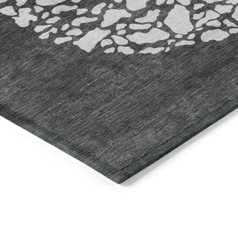 HomeRoots Abstract Transitional Rectangle Outdoor Rug