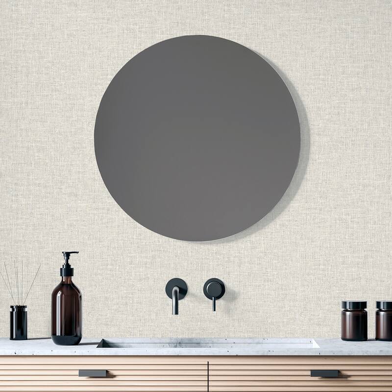 Arthouse Paulette Neutral Linen Texture Wallpaper