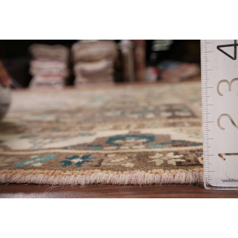 Garden Design Bakhtiari Vintage Persian Area Rug Handmade Wool Carpet - 6'6" x 9'9"