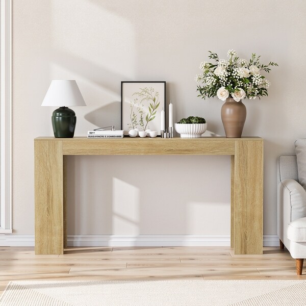 フローティングフレーム　インテリア雑貨　ジョブズ1ドル Roomfitters Japandi Minimalist Waterfall Console Table, Modern