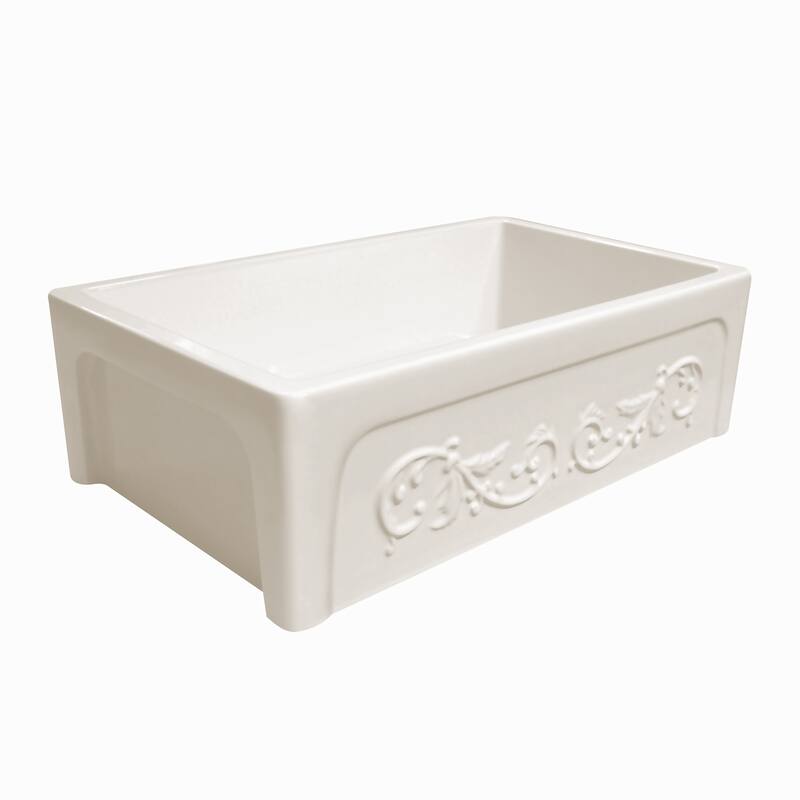 Whitehaus Glencove 33" Farmhouse Single Basin Fireclay Kitchen Sink