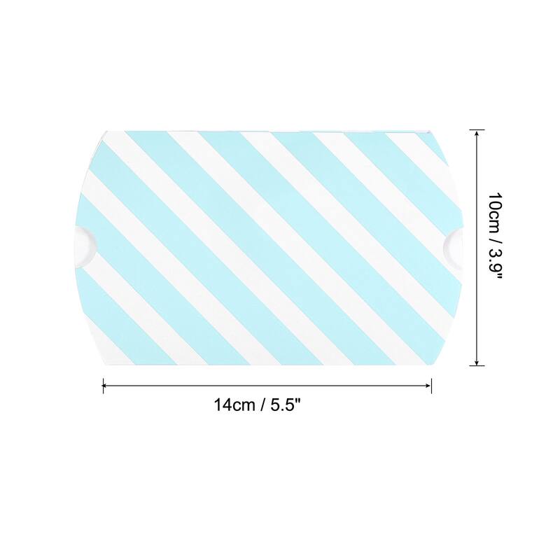 Pillow Boxes, 40Pcs Wedding Gift Boxes 5.5 x 3.9 Inch for Wedding Blue