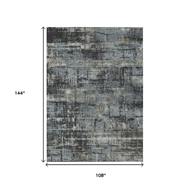 HomeRoots Geometric Transitional Rectangle Outdoor Rug